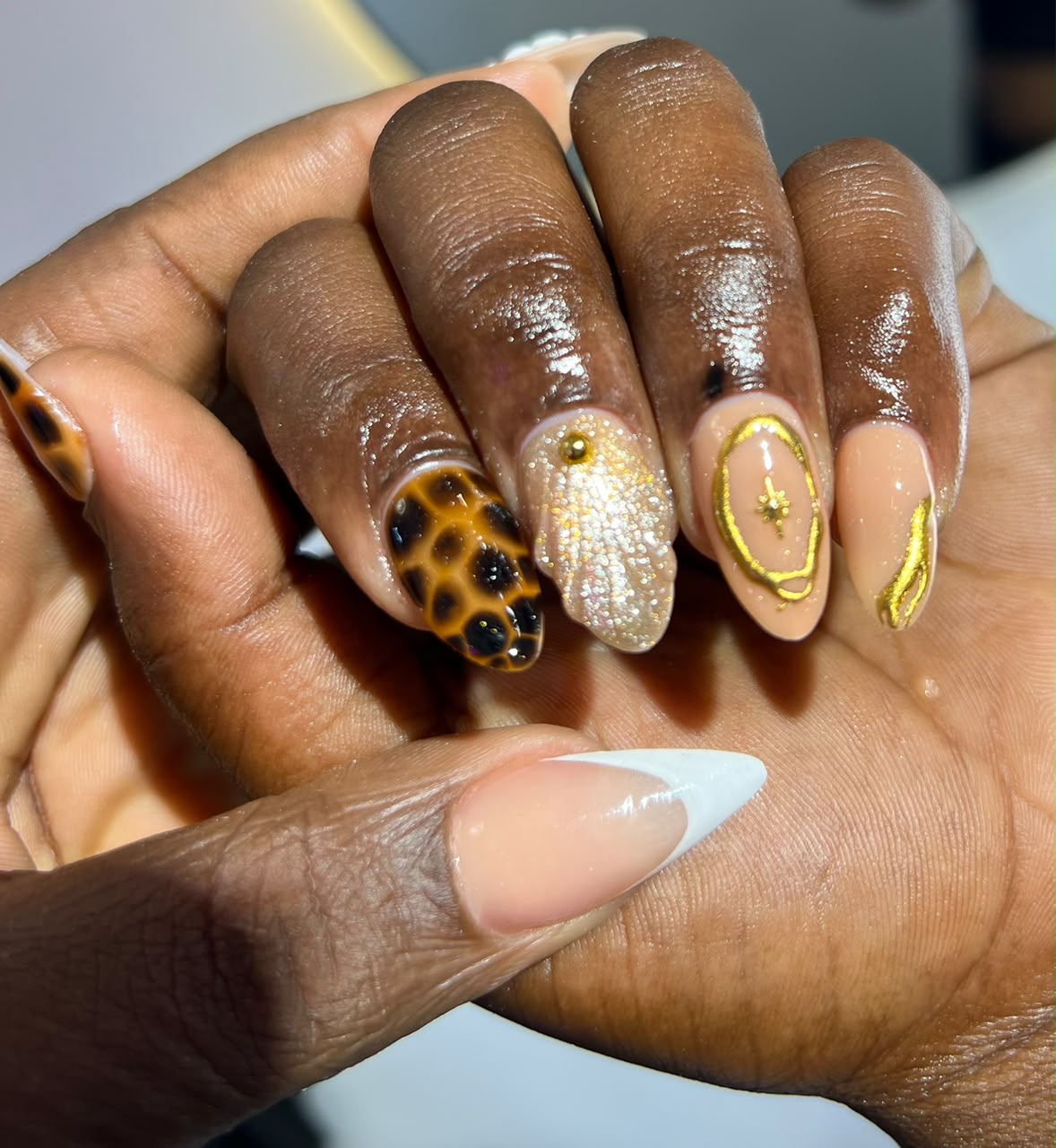 Custom nail art design